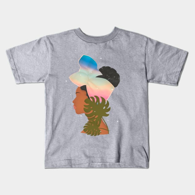 Turban Girl Kids T-Shirt by TatianaGomes